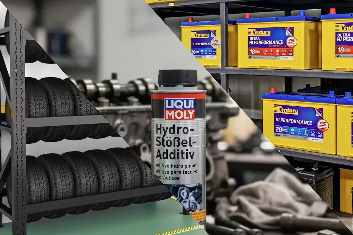 BDC one en sus tiendas comercializa mayorista y minorista, neumáticos, baterías, lubricantes, líquido refrigerante, aditivos, partes y piezas. 