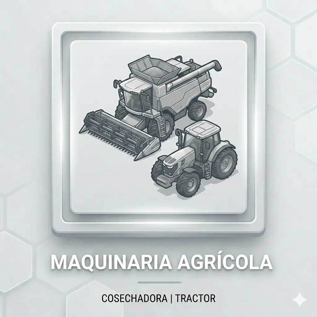 Icono de categoría de neumáticos para maquinaria agrícola, cosechadora y tractor